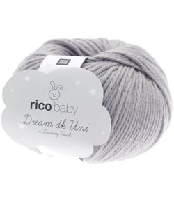 Fil à tricoter Rico Baby Dream Uni Dk - Rico Design 25 Gris Pierre