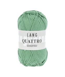 Fil à tricoter 100% coton QUATTRO - Lang Yarns 217 Vert