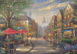 Puzzle 1000 pièces - Thomas Kinkade, Café à Munich - Schmidt Spiele
