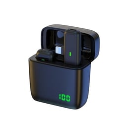 Microphone Sans Fil Avec Écran Digital Pour Enregistrement Haute Définition Noir YONIS