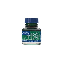 Encre pour calligraphie - Vert - Winsor et Newton - Flacon de 30ml - Beaux-arts
