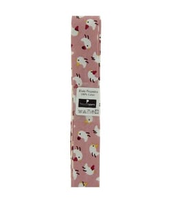 Biais en coton motif Poussins 1,5m x 20mm - Passion Rubans Rose