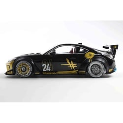 SOLIDO MINIATURE TOYOTA GR86 LIBERTY WALK BODY KIT BLACK & GOLD 2024 1/18