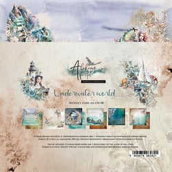 12 papiers scrapbooking 20 x 20 cm Alchemy Of Art UNDERWATER WORKD
