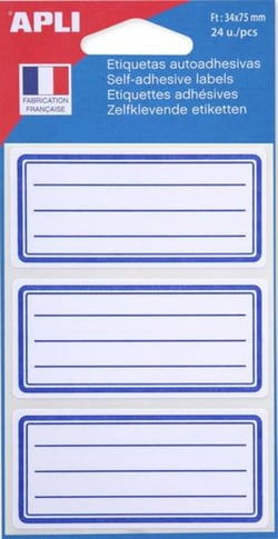 Etiquettes scolaires 34x75 mm24 u.