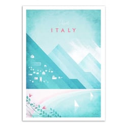 Affiche 30x40 cm - Visit Italy - Henry Rivers