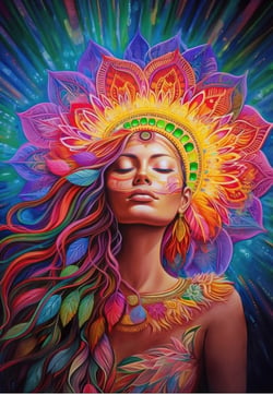 Puzzle 1000 pièces - Rainbow Shaman - Alipson Puzzle