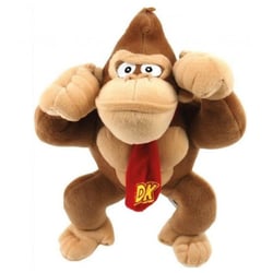 Peluche donkey kong 30 cm - singe - doudou licence super mario nintendo - NINTENDO