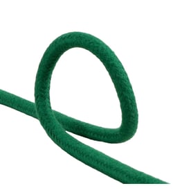 Cordon tressé vert 6mm au mètre