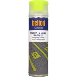 Spray de peinture - Marquage routier - Jaune néon - Asphalte, béton, parkings - Belton Special - 500ml