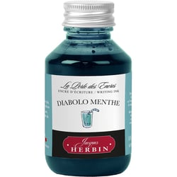 Encre pour stylos plume - Calligraphie - Diabolo menthe - Herbin - Flacon 100ml