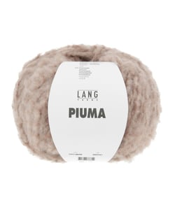 Pelote de laine et coton à tricoter PIUMA - Lang Yarns 39 Marron