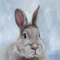 Lot de 4 serviettes en papier découpage collage 33 cm LAPIN A 302
