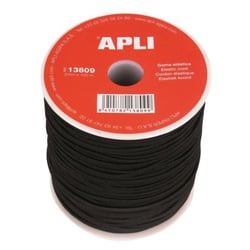 Apli Agipa - Bobine fil élastique Ø 2 mm Noir 100 m