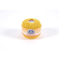 Fil à crocheter Babylo Gross. 10 - Col. 725 - Jaune Bouton d'Or