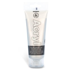 Tube Soft Plastique 75ml Peinture Acrylique Fine Argent 910 PRIMO