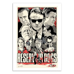 Affiche 50x70 cm - Reservoir dogs -  Joshua Budich
