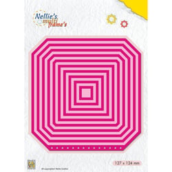 Gabarit de découpe pour machine Nellie's Choice - 12,7 x 12,4 cm - Multi Frame Dies