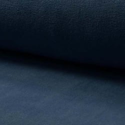 Tissu Polaire doux uni Bleu denim
