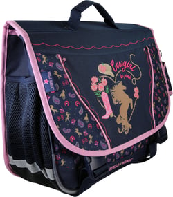 Cartable 38 cm – STALLA BIANCA COW GIRL – Bleu – 2 compartiments