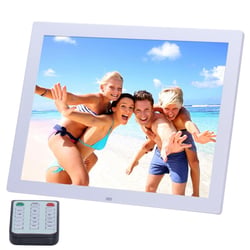 Cadre Photo Numérique 14 Pouces HD Multifonction Avec Télécommande Et Support Blanc YONIS