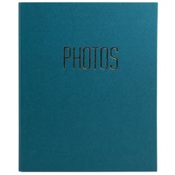 Album photo classeur 60 pages noires OfficeByMe - Bleu canard - Exacompta