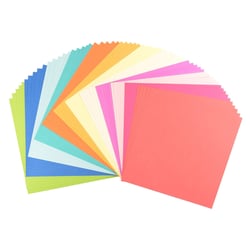 Papier cartonné Florence - Multipack Été - 60 feuilles - Multicolore - 30,5 x 30,5 cm - 216 g/m²