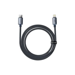 Baseus Câble Lightning vers USB-C 20W Crystal Shine Charge et Synchronisation 1,2m Noir