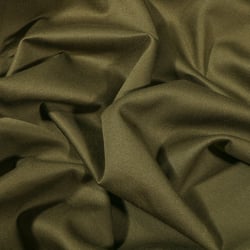 Tissu Coton Sergé uni Vert kaki