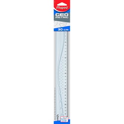 Règle - Plate - 30 cm - Plastique - Geometric - Maped