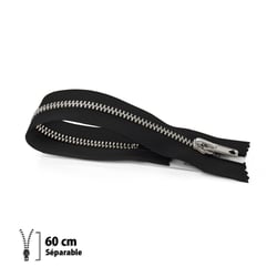 Fermeture éclair Z22 pull et blouson - Séparable 60 cm