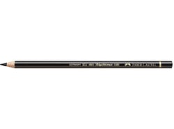 Crayon de couleur Faber-Castell Polychromos - Mine à l'huile 3,8 mm - Noir - Lot de 6