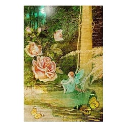 1 feuille de papier de riz 22.5 x 32 cm découpage collage Paper Designs FEE 0083