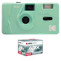 KODAK M35 - Appareil Photo Rechargeable 35mm, Objectif Grand Angle Fixe, Viseur optique , Flash Intégré, Pile AAA