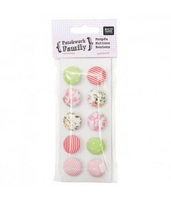 BOUTONS RECOUVERTS Patchwork Family - Rico Design 081 Multicolore