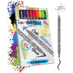 Feutres - Double pointe - Calligraphie - 10 couleurs - ONLINE - Calli.Brush