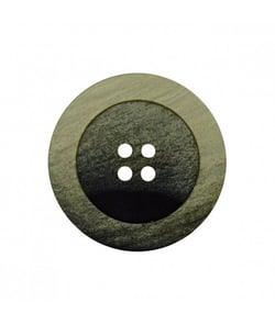 Carte de 3 boutons Fantaisies Vert 4 trous 18mm - Union Knopf Vert