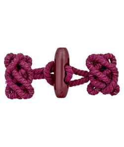 Brandebourg Prym 100 mm – Fermeture à coudre pour duffle-coat Bordeaux