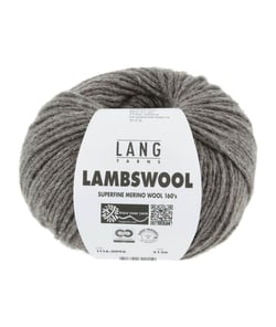 Pelote à tricoter 100% Laine Vierge LAMBSWOOL - Lang Yarns 0096 Gris