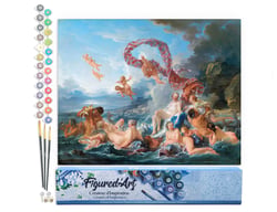 Peinture par Numéro Figured'Art - Le Triomphe de Vénus - François Boucher - Kit de Loisir Créatif DIY Numéro d'Art - 40x50cm sans châssis en bois