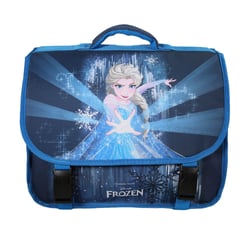 Cartable Scolaire Primaire 38cm La Reine des Neiges - Frozen Disney Bleu Marine  2 Compartiments - Bagtrotter