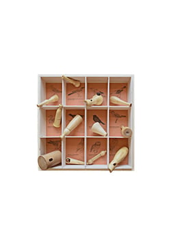 Coffret bois 12 appeaux Oiseaux d'Europe