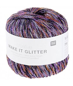 Pelote à tricoter Creative Make It Glitter - Rico Design 3 Multicolore