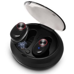 Ecouteurs Bluetooth Sport Sans Fil Avec Annulation De Bruit Et Boîtier De Charge Noir YONIS