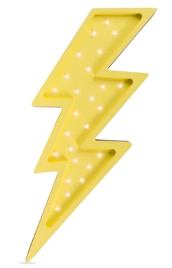 Lampe Veilleuse Éclair jaune - Little Lights