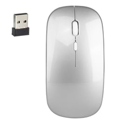 Souris Sans Fil 2.4GHz 1600DPI Réglable Optique Silencieuse Or Argent YONIS