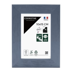 Cadre photo Karma gris bleuté 10x15 cm