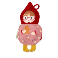 Lutin de Noel - Boule Reversible - Rose et Rouge - 11 cm