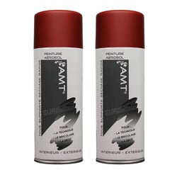 Lot de 2 sprays de peinture - Antirouille - tous supports - AMT