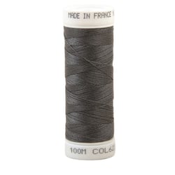 Fil à coudre polyester 100m made in France - gris limailme 623